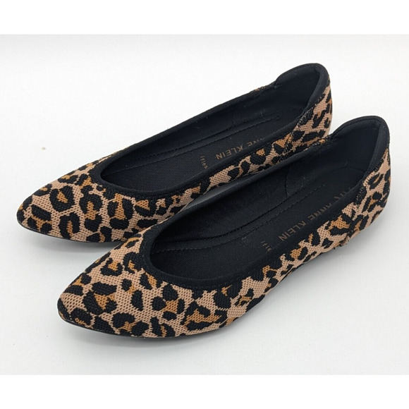 Anne Klein Opposite Leopard Print Flats Women's Size 8.5 IFlex Fabric - Picture 1 of 9